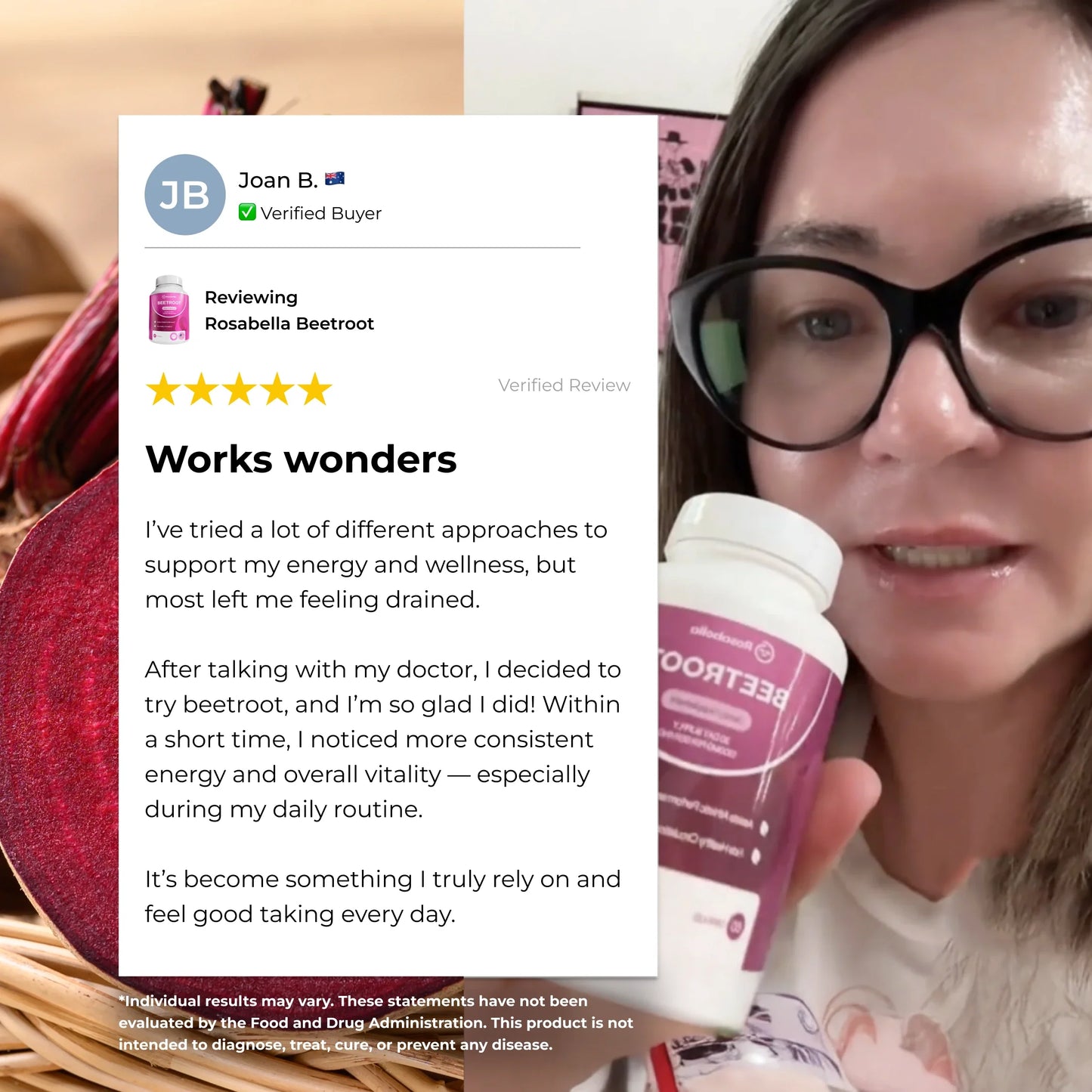 Rosabella Beetroot Capsules To Support Circulation And Vitality*